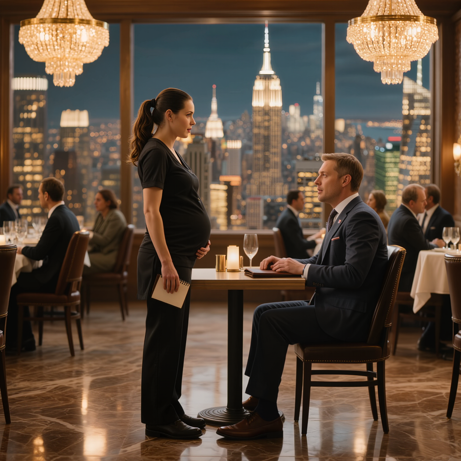 La notte in cui la mia ex moglie incinta prese l’ordine di una bevanda in un ristorante di lusso di New York e mi chiamò “signore” come se fossi uno sconosciuto