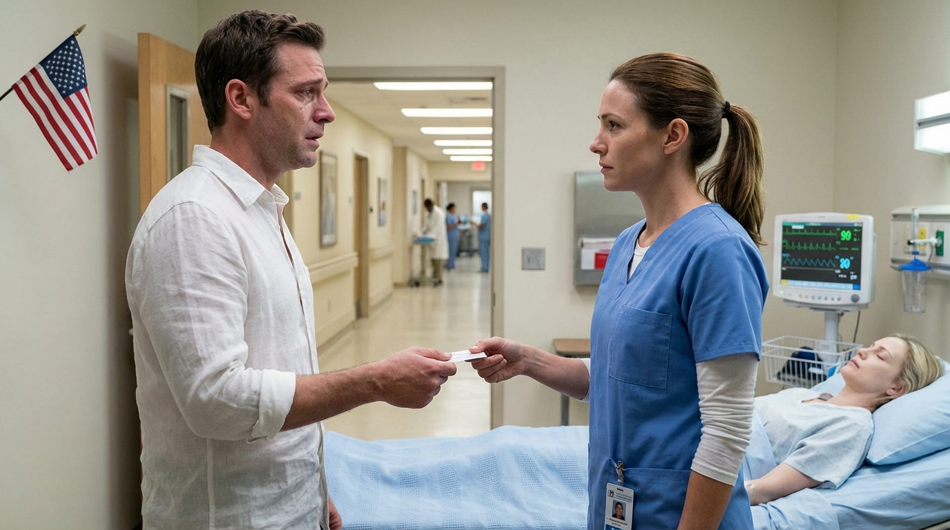 Corsi all’ospedale per vedere mia figlia in terapia intensiva. All’improvviso, un’infermiera mi sussurrò: “Aspetta qui, fidati. Non farti vedere…”. Tornai indietro, dietro la porta della stanza accanto, con il cuore che mi batteva forte. Un minuto dopo, quello che vidi…