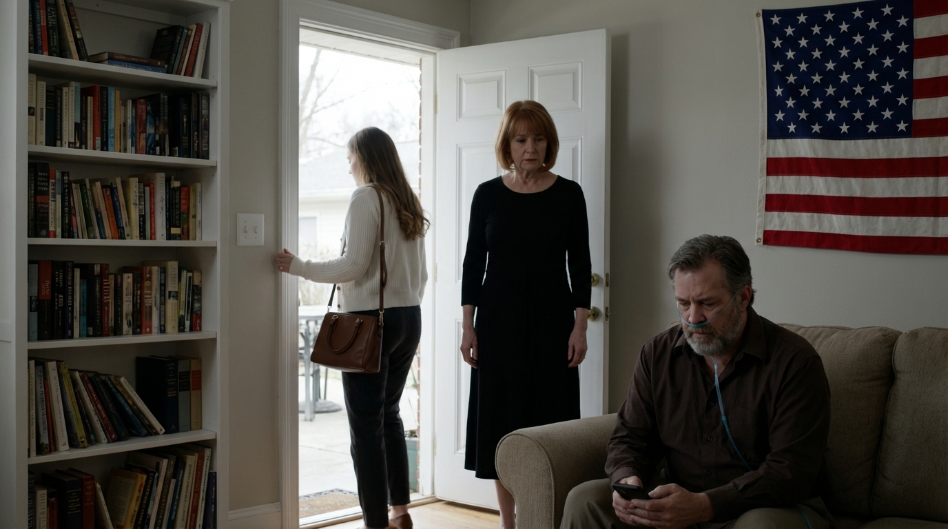 Minha irmã fugiu com outro homem e me deixou com seu filho de 10 anos, gravemente doente. “Ele é problema seu agora”, ela debochou enquanto eu permanecia ali, em choque, tentando não desabar. Dezessete anos depois, ela voltou perguntando o que teria acontecido com o “pobre menino”. Mas então um homem alto e confiante, de terno, entrou na sala… e o rosto da minha irmã empalideceu.