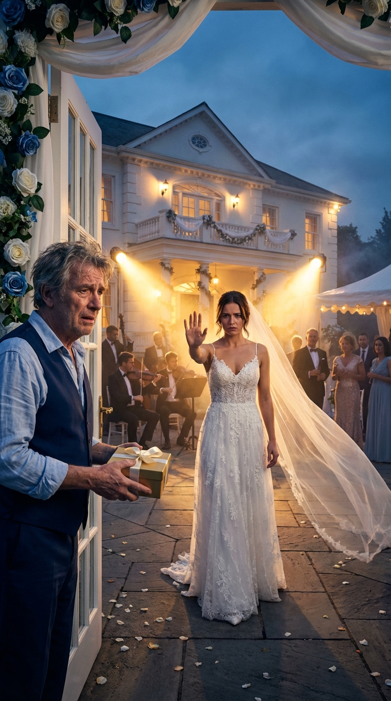 Elmentem az esküvőre, de a lányom megállított és azt mondta: „Apa, sajnálom, nem vagy meghívva, menj el.” Csendben távoztam. Két órával később az összes esküvői kifizetést törölték. Nincs én, nincs esküvő!…