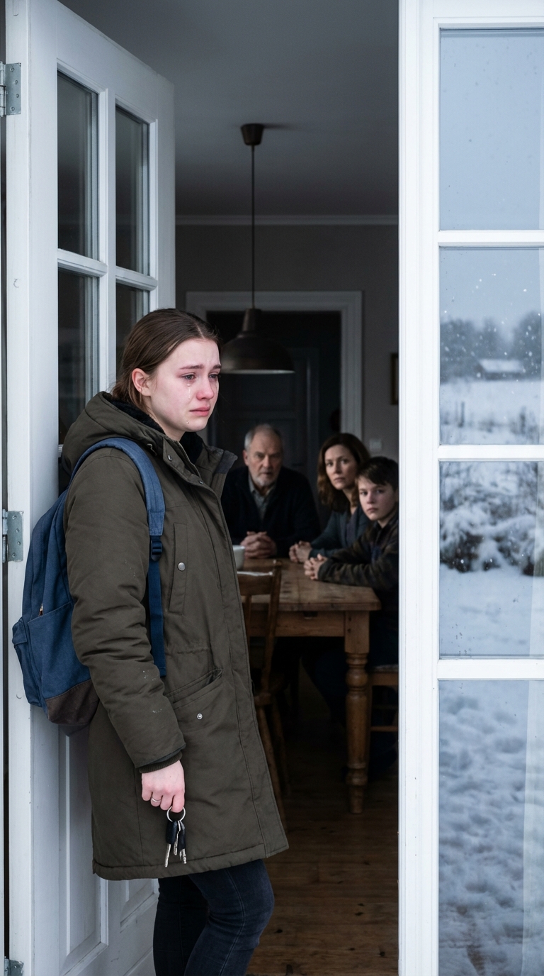 Karácsonykor dupla műszakban dolgoztam a sürgősségin, miközben a szüleim és a nővérem azt mondták a 16 éves lányomnak, hogy nincs számára hely az asztalnál. Hazaküldték őt egyedül egy üres házba karácsony este. Én nyugodt maradtam, de cselekedtem: másnap reggel a szüleim ordítozni kezdtek, amikor egy levelet találtak az ajtajuk előtt…