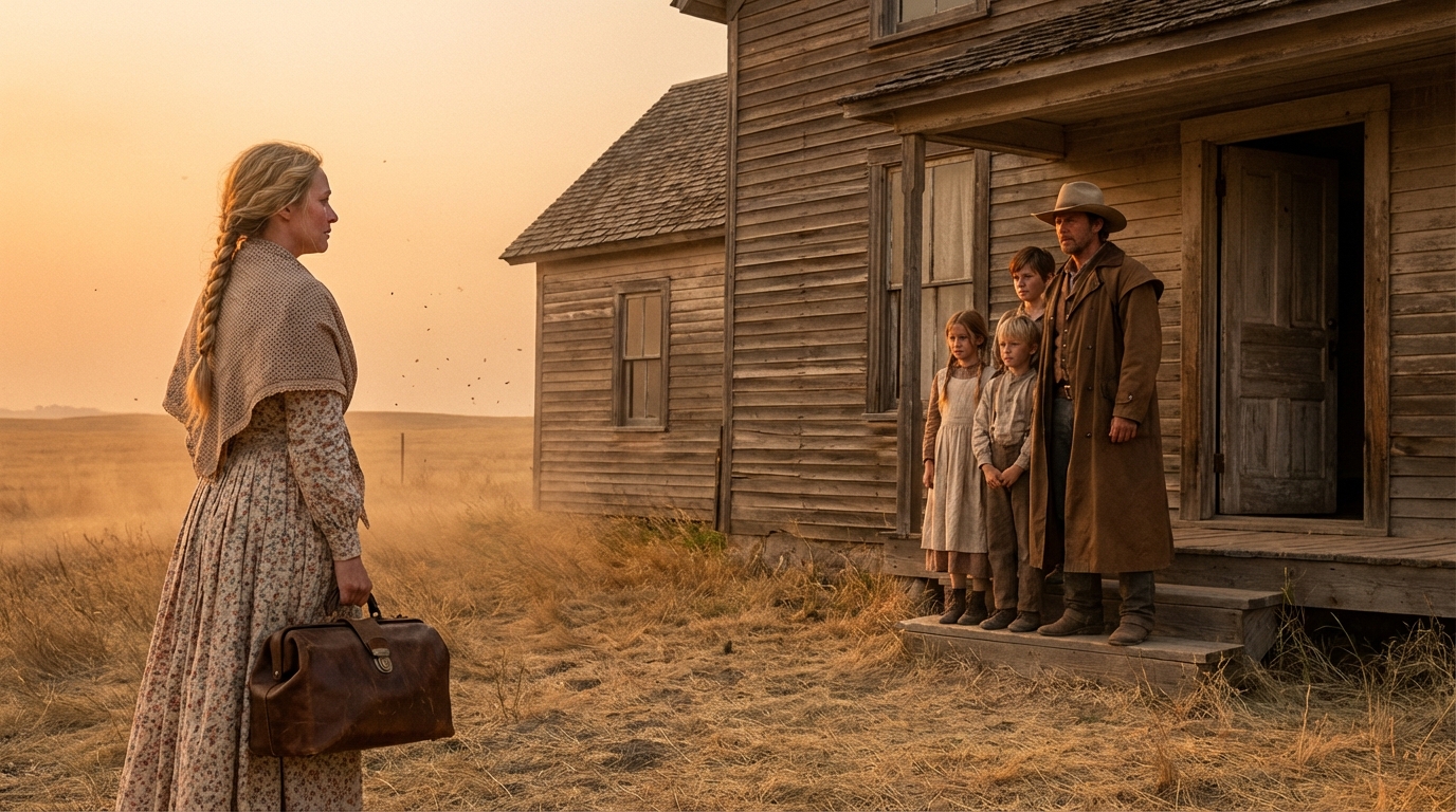 “L’hanno mandata da un cowboy vedovo con 3 figli, ma la sua prima settimana ha scioccato l’intera valle”