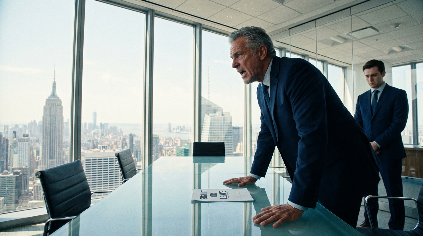 “FIRMALO O VAI VIA”, MI HA DETTO MENTRE MI TAGLIAVA LO STIPENDI. IO ME NE SONO ANDATO PRENDENDO LA PROPRIETÀ INTELLETTUALE CHE NON SI SONO MAI PREOCCUPATI DI CAPIRE. IL LORO RIVALE MI HA OFFRITO SOLDI CHE MI HANNO CAMBIATO LA VITA E IL CONTROLLO COMPLETO. GIORNI DOPO, IL MIO EX CAPO ERA DISPERATO DI RAGGIUNGERMI. MA NEL MOMENTO IN CUI MI HA LICENZIATO, IL GIOCO È FINITO.