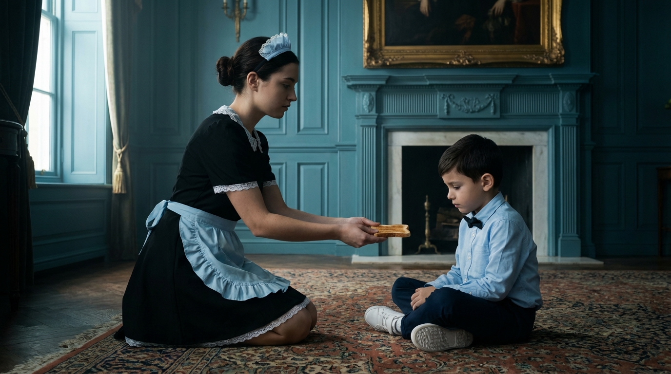 La Tristeza del Rico e l’Inesperado Consuelo de su Sirvienta Conmovida por su dolor, ella iniziò a condividere con lei le umili pero llenas de amor comidas che preparaba para su propia familia.
