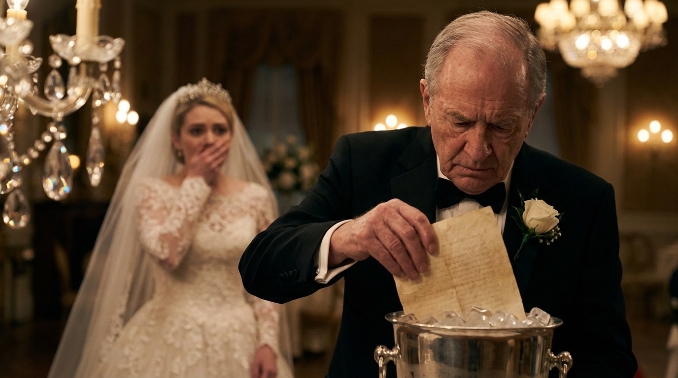 AL MIO MATRIMONIO, IL NONNO MI HA DATO UN VECCHIO LIBRETTO. PAPÀ LO HA GETTATO NEL GHIACCIO: “LA SPAZZATURA STA CON LA SPAZZATURA!” – ME NE SONO ANDATO. COMUNQUE SONO ANDATO IN BANCA. IL CASSIERE È DIVENTATO PALLIDO: “SIGNORA… NON USCIRE.