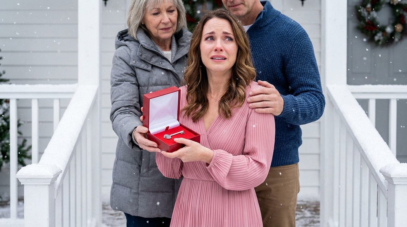 Mio figlio ha regalato a sua suocera una BMW da 60.000 dollari per Natale. Il mio regalo? Un salvadanaio con solo 3 dollari dentro. Ho sorriso, sono tornato a casa e sono andato a letto. All’alba, ho lasciato silenziosamente un “regalo” sulla porta d’ingresso… e non appena sua moglie ha aperto, il suo sorriso è svanito così in fretta da sembrare finto.