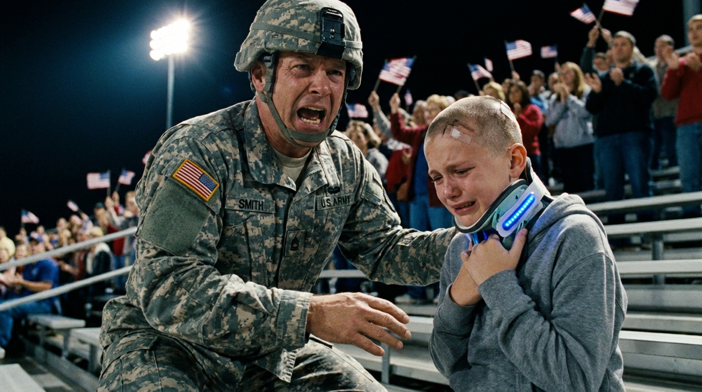 Al mio ritorno a casa militare a sorpresa, mia figlia si è nascosta dietro gli spalti, con la testa rasata a chiazze e un collare elettrico per cani intorno al collo. Ha sussurrato: “Papà… il fidanzato della mamma mi ha fatto chiamare ‘padre’, oppure ha premuto il pulsante. La mamma ha detto che sei un soldato codardo e debole”. Ha usato un taser su mia figlia. Nessuno fa questo a mia figlia e non affronta alcuna conseguenza. Non avevano idea di cosa avrei fatto dopo.