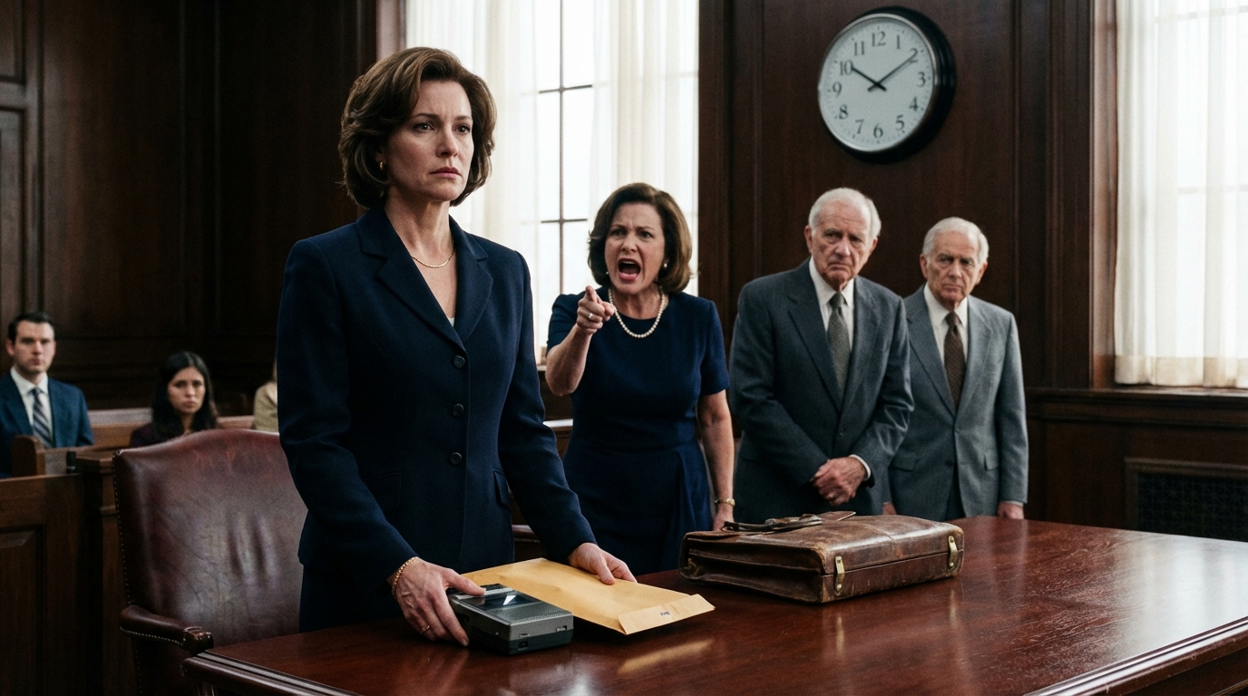 Dopo la morte di mia nonna, i miei genitori e mia sorella mi trascinarono in tribunale per la sua eredità. Mi accusavano di aver falsificato il testamento per impossessarmi di tutto.