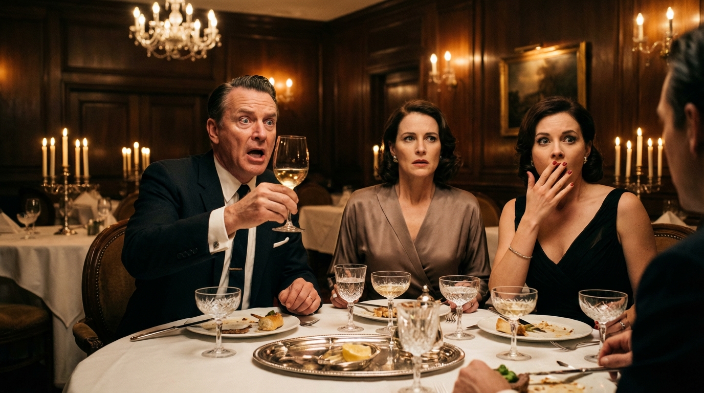 Alla mia cena di compleanno, mio ​​marito si è alzato e ha detto: “Congratulazioni, fallimento. Abbiamo finito”. Quaranta persone hanno riso. La sua amante era seduta proprio accanto a lui. Non ho pianto: ho fatto scivolare una busta nera attraverso il tavolo. Ho detto: “Chiama i tuoi genitori. La loro casa è andata. Chiama le tue sorelle. Le loro tasse universitarie sono appena sparite”. Le risate si sono spente in pochi secondi.)