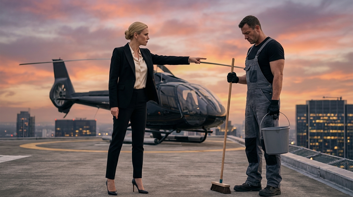 Sul tetto di un grattacielo di vetro nel centro di Seattle, un elicottero era in attesa, con le chiavi inserite nell’accensione e il serbatoio pieno di carburante.