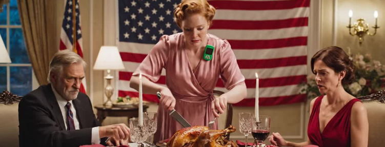 Il giorno del Ringraziamento, mio ​​padre si presentò con un’ospite indesiderata e mi disse di servirla per prima perché era incinta, mentre mia madre scoppiò a piangere e corse fuori dalla sala da pranzo, e i parenti trovarono improvvisamente affascinante il soffitto. Continuai a sorridere, posai il tacchino e aspettai. Perché non appena assaggiai il primo boccone, un piccolo oggetto scivolò sul piatto: la verità di mesi di tensione racchiusa in qualcosa che nessuno poteva ignorare e l’intera tavola piombò nel silenzio.