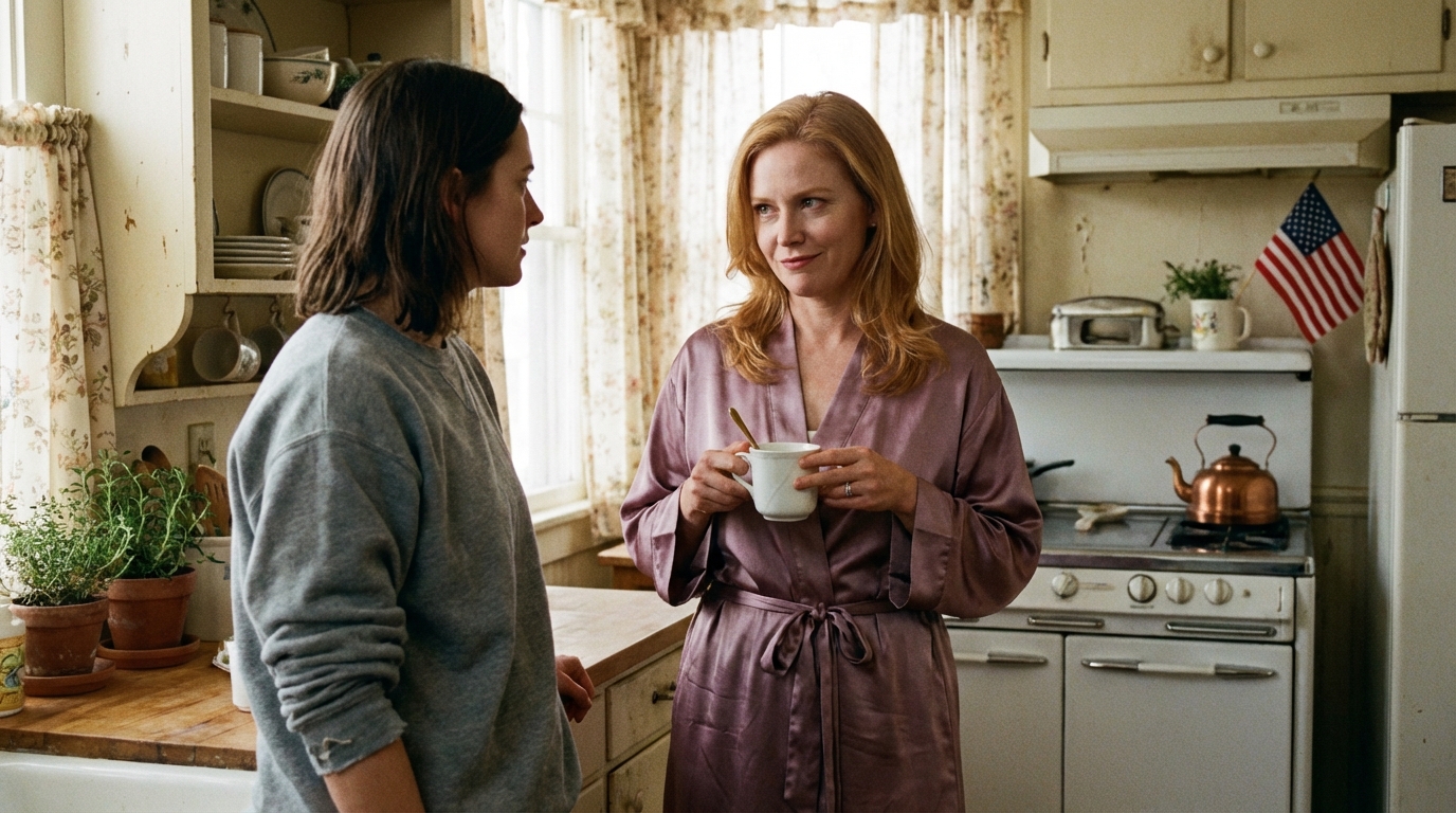 Dopo il funerale di mio nonno, trascinai la valigia fino a casa a Waverly e scoprii che la ragazza di mio fratello aveva già occupato una stanza, indossando la vestaglia di mia nonna e ridendo: “Vai a piangere i morti, questa casa è mia”. Mi sbatté in faccia i registri della contea: “Il tuo nome non è sull’atto di proprietà”. Non protestai, me ne andai e basta. Quella notte aprii una scatola sigillata in ceralacca in un deposito vicino alla Route 7… La mattina dopo, entrò in cucina e si bloccò.