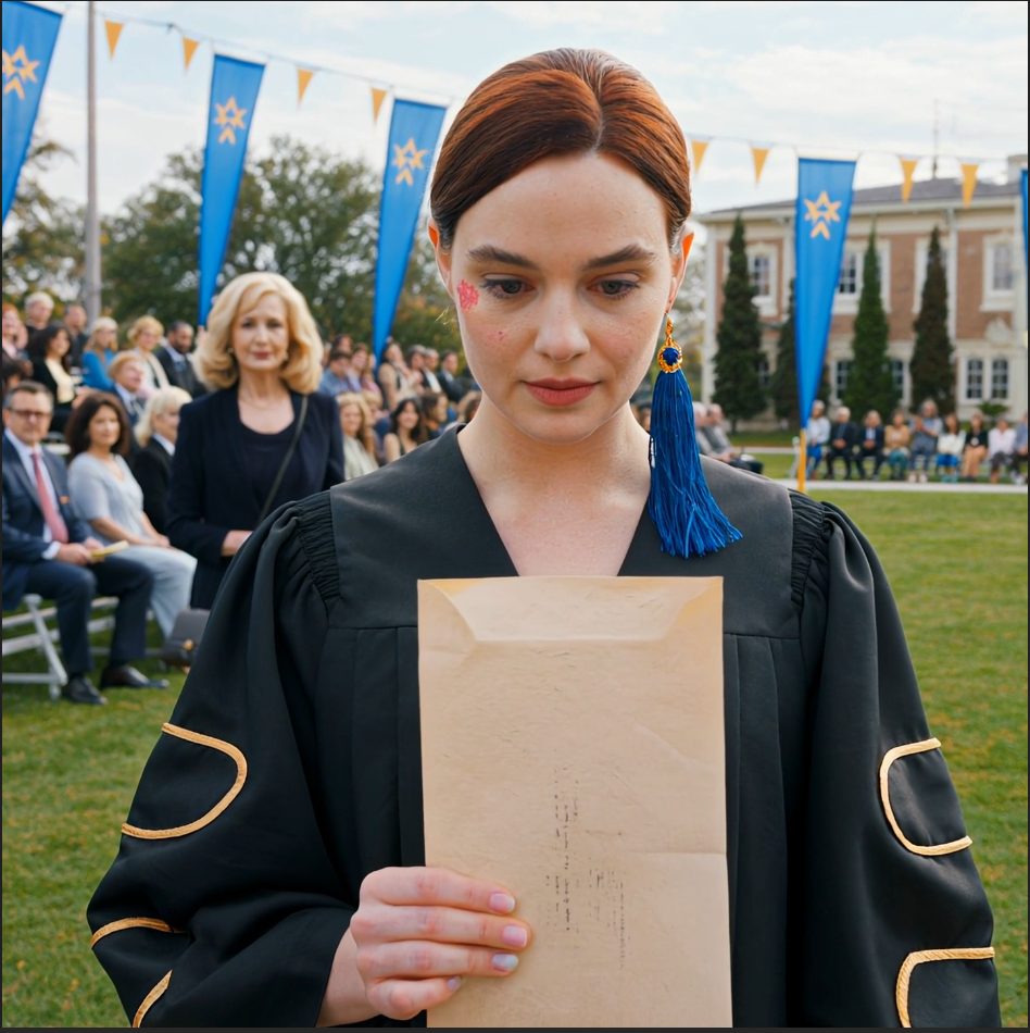 Alla mia laurea, mio padre ha annunciato che mi avrebbe tagliato fuori. “Comunque non sei mia vera figlia.” La stanza rimase senza fiato. Sorrisi, andai al podio e dissi: “Visto che condividiamo segreti del DNA.” Ho tirato fuori una busta. Il volto di sua moglie divenne bianco quando rivelai…