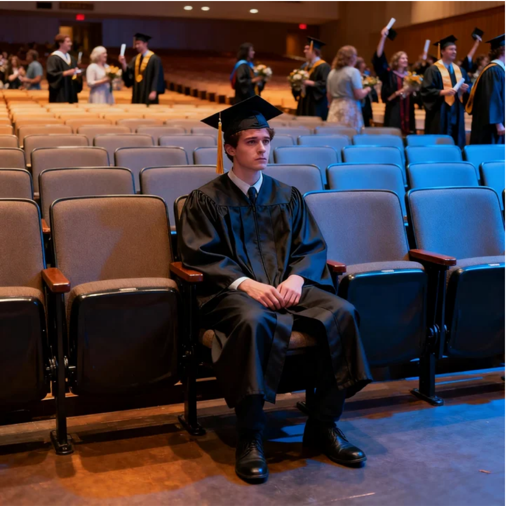 LA MIA FAMIGLIA HA SALTATO LA MIA LAUREA PER PARTECIPARE ALLA FESTA DI MIA CUGINA. ERO SEDUTO DA SOLO NELL’AUDITORIUM. POI IL PRESIDE SI È AVVICINATO CON UN MICROFONO: “SIAMO ONORATI DI ACCETTARE QUESTA DONAZIONE DI 200 MILIONI DI DOLLARI DA…”. LA MIA FAMIGLIA HA GUARDATO LA DIRETTA STREAMING DELLA FESTA. SONO RIMASTI A SBALORDI QUANDO…