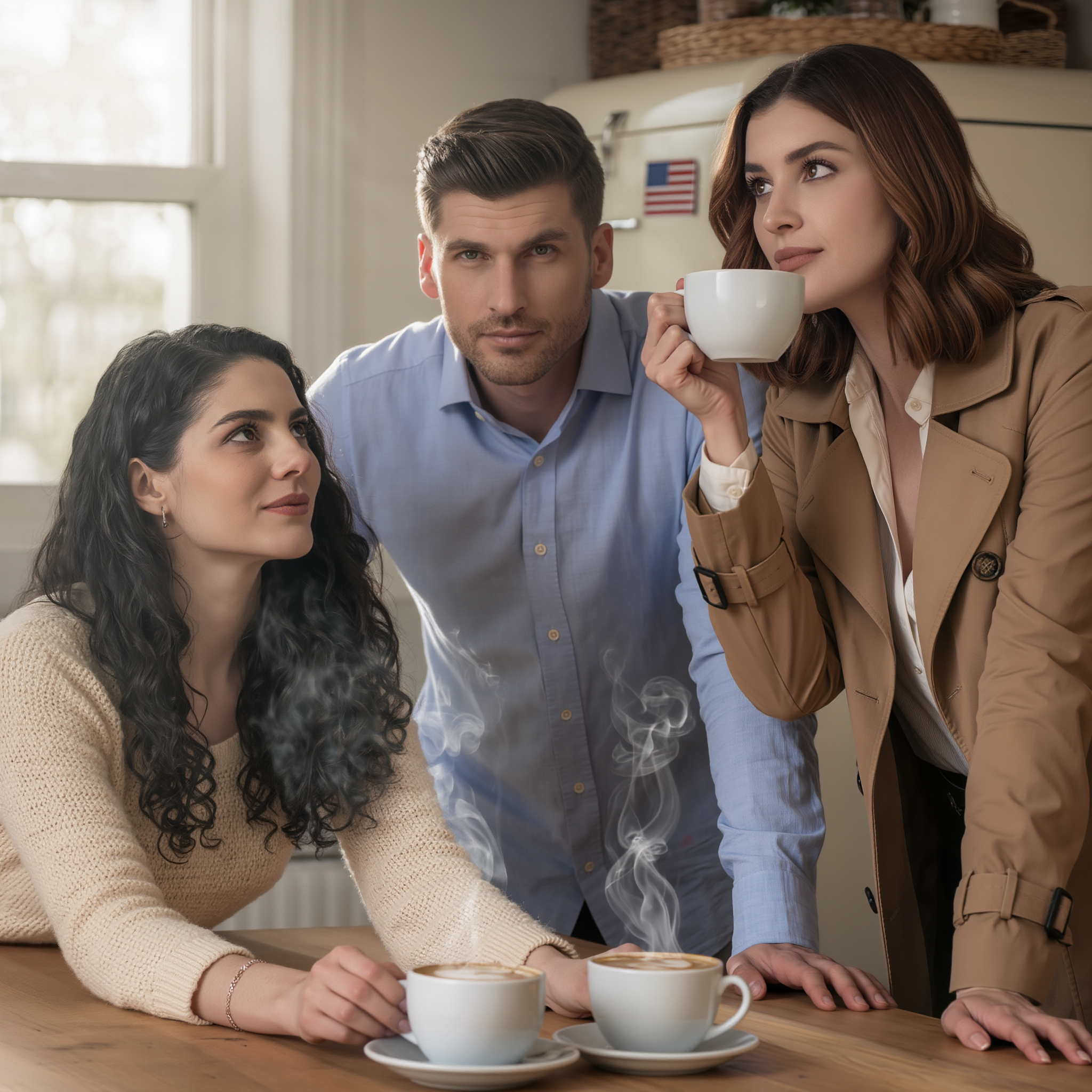 Mio marito mi ha dato una tazza di caffè che profumava… strano. ‘Ti ho preparato una tazza speciale, tesoro,’ disse, sorridendo troppo ampiamente. Ho sorriso a mia volta ‘Così dolce’ e quando mia cognata ha iniziato con le sue solite piccole umiliazioni, ho posato calmamente le tazze e le ho cambiate come se niente fosse. Trenta minuti dopo, tutta la stanza cambiò, la sua fiducia si esausì, mio marito divenne pallido e mi resi conto che quell’odore strano non era mai stato un incidente. Era stato un avvertimento.