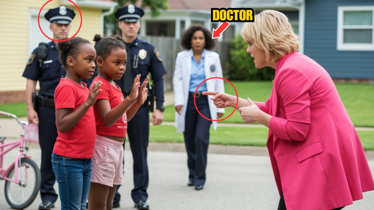 VICINA BIANCA CHIAMA LA POLIZIA PER LE GEMELLE NERE — SENZA PAROLE QUANDO ARRIVA SUA MADRE