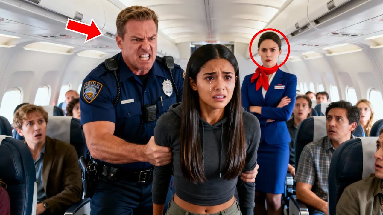 Poliziotto ordina a una ragazza nera di uscire dalla prima classe — la chiamata del padre del CEO mette a terra l’aereo all’istante…