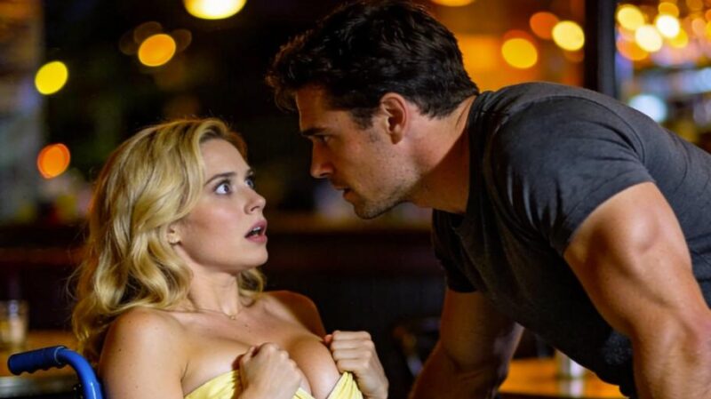 “Mi dispiace… sono su una sedia a rotelle,” disse durante un appuntamento al buio — e il gesto dell’uomo cambiò tutto…