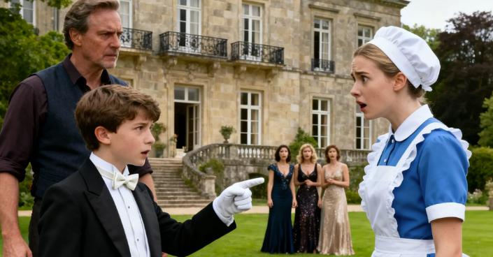 Un milionario costrinse suo figlio a scegliere una nuova madre tra cinque donne ricche… ma il bambino indicò la domestica e rivelò una verità che cambiò tutto