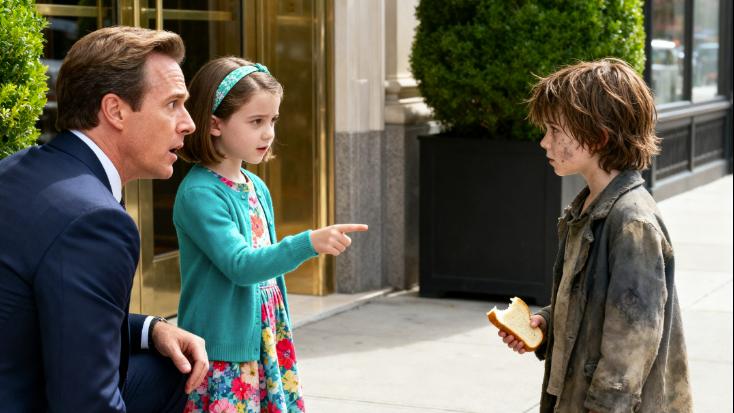 Una bambina indica il bambino… “Mi assomiglia, papà.” — Il milionario si blocca quando scopre la verità.