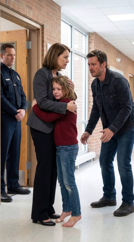 Ero a una conferenza medica quando il preside della scuola chiamò alle 2:47 del mattino — mia figlia di otto anni era andata a piedi nudi a scuola nel buio, ripetendo “Il nonno mi ha fatto male”… Le registrazioni che aveva nascosto avrebbero presto rivelato la verità