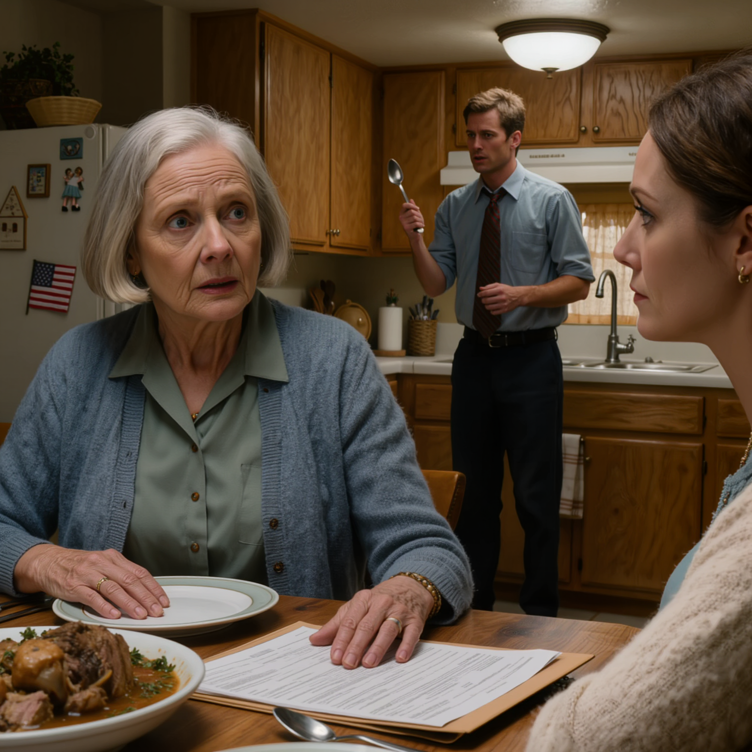 Hanno messo le mie cose in una scatola proprio sul tavolo della cucina, mia nuora ha detto con noncuranza mentre lavava i piatti: “Firma solo i documenti per il trasferimento della casa, così le cose saranno più tranquille in seguito”, mio ​​figlio se ne stava seduto lì a girare la tazza di caffè senza guardarmi nemmeno una volta, e la mattina dopo, la telefonata che ho fatto è stata la prima cosa che ha fatto calare il silenzio in tutta la casa in un modo diverso.