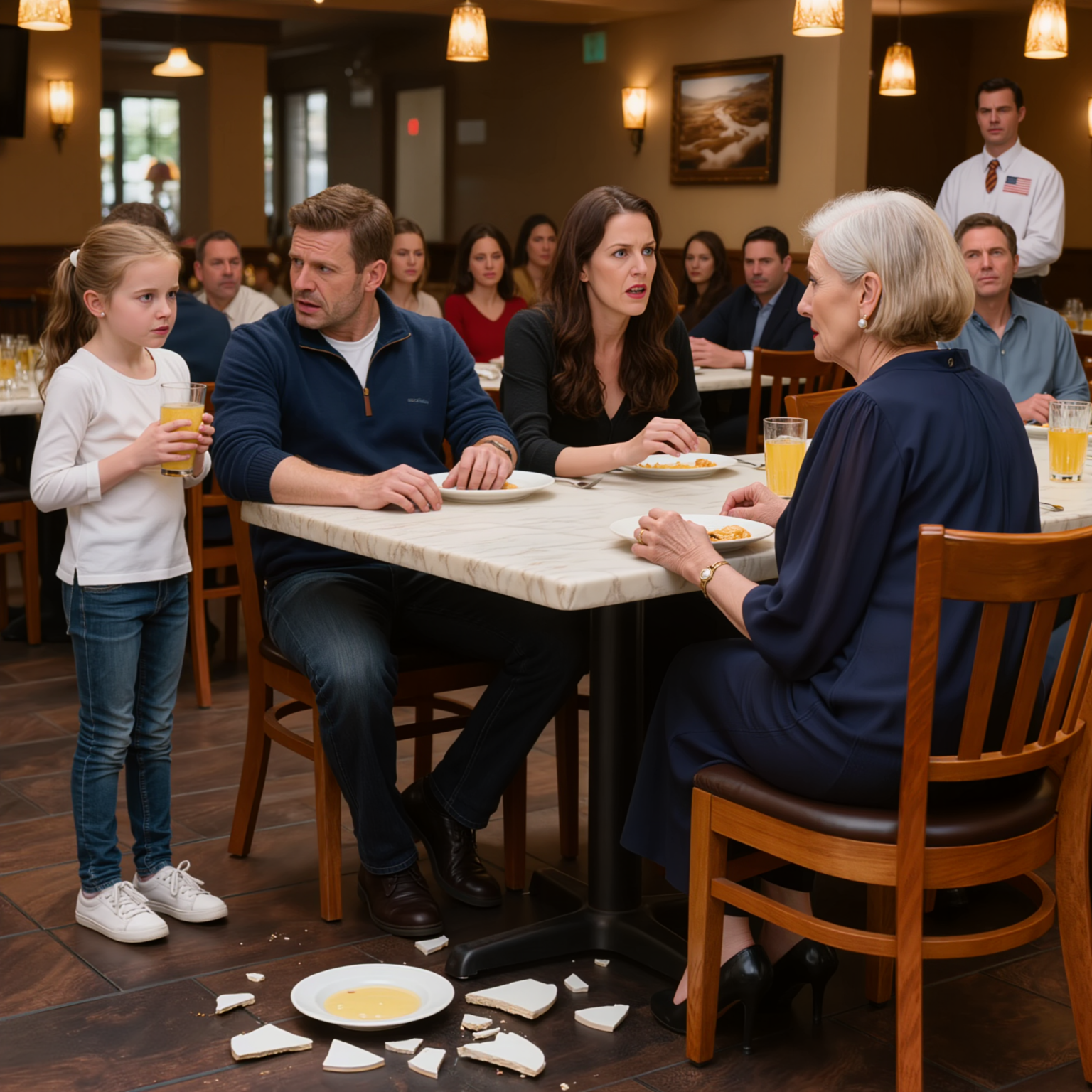 «Strega, non dovresti essere qui» – urlò mia nuora mentre rovesciava il mio piatto sul pavimento in un ristorante affollato, tutta la sala si voltò a guardarmi, mio ​​figlio tenne la testa bassa in silenzio e io lasciai il tavolo con entrambe le mani tremanti – lunedì mattina, quando l’avvocato iniziò a bussare, sapevano di aver scelto la persona sbagliata.