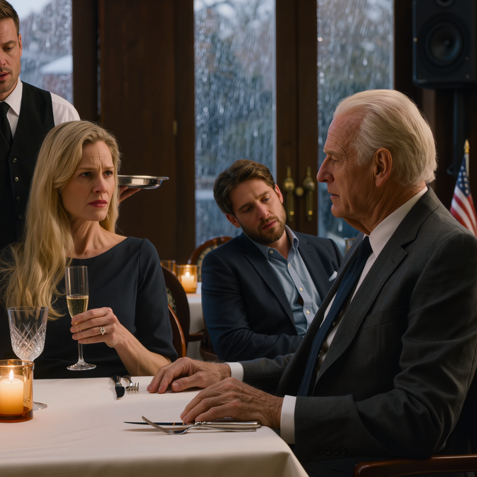 Alla cena per festeggiare la sua promozione, mia nuora guardò la mia vecchia giacca e rise: “Sei un parassita”. Pensava di avermi umiliato abbastanza, e mi aveva persino invitato proprio al ristorante che aveva scelto per dimostrarmi che non ci appartenevo, finché il cameriere non chinò il capo e si rivolse a me chiamandomi “proprietario” – e io la guardai dritto negli occhi e dissi una frase che fece calare il silenzio su tutta la tavola.