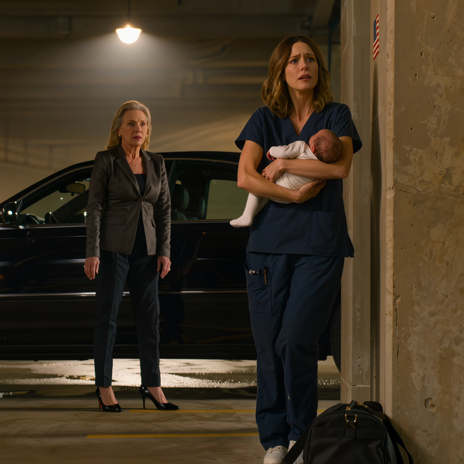 Nel parcheggio di un ospedale, ho trovato mia figlia con in braccio il suo bambino di sette mesi, con nient’altro che una borsa ai suoi piedi e un labbro spaccato; le ho chiesto: “Cos’è successo?”. Lei mi ha guardato e ha detto lentamente: “Mio suocero mi ha licenziata e mio marito ha cambiato la serratura”, e io ho solo sorriso e ho detto: “Sali in macchina”, perché in quel momento qualcuno non sapeva ancora di aver appena cacciato la donna sbagliata da quella casa.