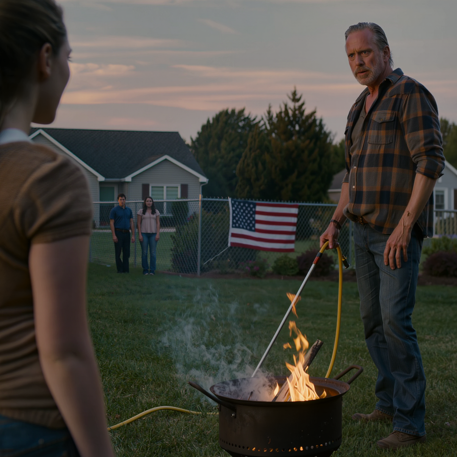Quando avevo 17 anni a Dayton, Ohio, mio ​​padre accatastò i miei vestiti, i miei album da disegno e persino la trapunta fatta da mia nonna su un bidone per la combustione in giardino, con una mano che teneva ancora il tubo da giardino per evitare che l’erba si attaccasse, poi disse freddamente: “Ecco cosa succede quando mi disobbedisci”. Io guardai il fumo salire e rimasi in silenzio. Sei anni dopo, gli feci una sola telefonata e gli dissi: “Controlla la cassetta della posta”. Quella notte, una busta bianca lo fece crollare sui gradini d’ingresso.