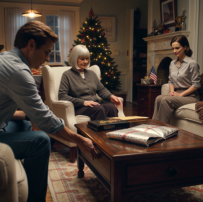 Ho invitato mio figlio e sua moglie alla cena di Natale. L’ho sorpreso con una BMW e le ho regalato una borsa firmata. Poi mio figlio ha detto: “Mamma… mia moglie pensa che dovresti imparare una lezione. Nessun regalo per te”. Presi una busta sigillata: “Bene. Allora ho un altro regalo per entrambi”. Quando lo aprì, le sue mani non si sentivano più ferme.