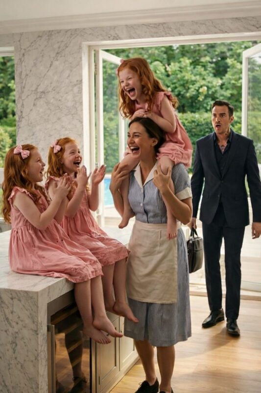 Il boss mafioso irruppe nella sua villa senza preavviso e, quando vide la governante con i suoi tre gemelli, rimase di sasso.