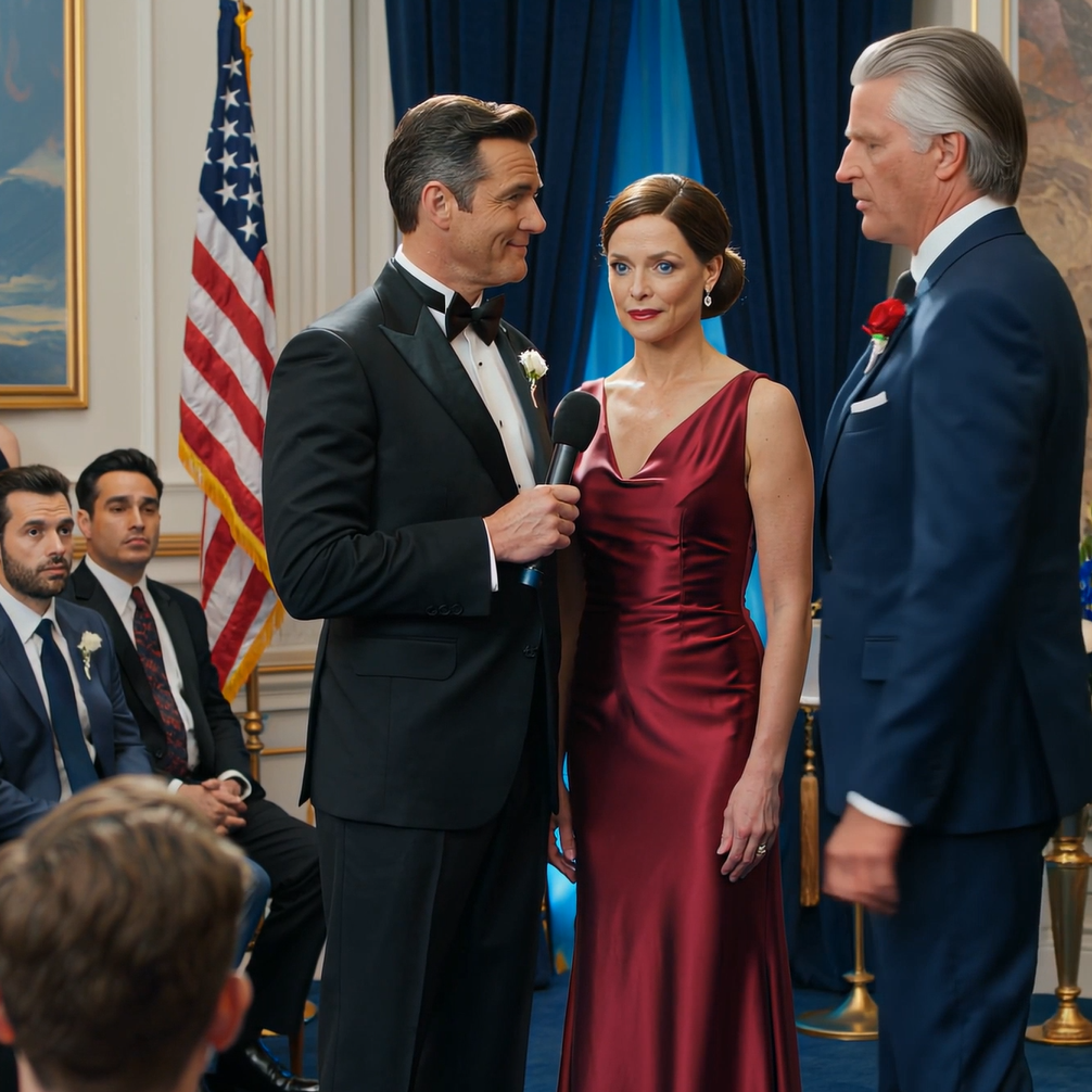 “È fortunata perché sono ancora qui.” Mio marito prese il microfono alla festa del nostro 25° anniversario e rise fragorosamente: “Siamo onesti: sono io quello che ha guadagnato i soldi, e lei è rimasta a casa a prendersi cura dei bambini.” Poi il proprietario dell’hotel, un uomo potente che ci aveva osservato dall’ombra, salì sul palco, prese il microfono e disse: “Non è fortunata… è quella che ho perso. Ho aspettato 25 anni che tu mostrassi a tutti chi sei veramente così.”