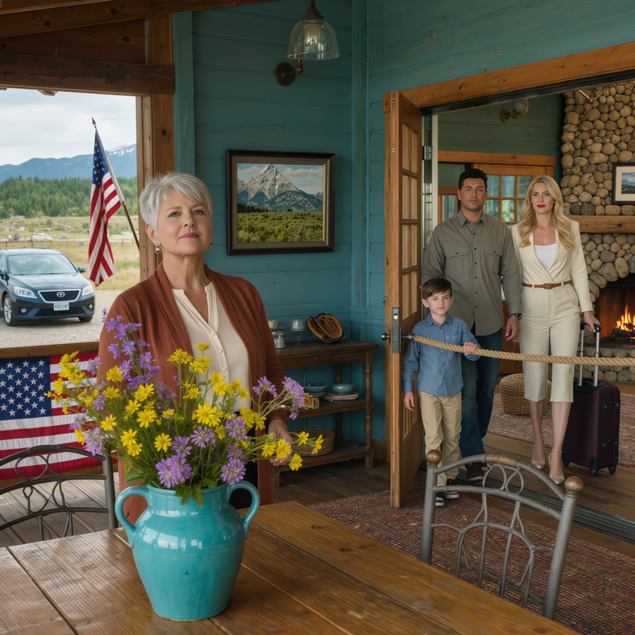 “Abbiamo saputo che hai comprato una villa di lusso sulle Alpi. Siamo venuti a vivere con te e a fare pace”, annunciò mia nuora sulla porta, spingendo i bagagli dentro come se fossero già suoi. Non li fermai. Ma nel momento in cui entrarono nell’atrio principale…