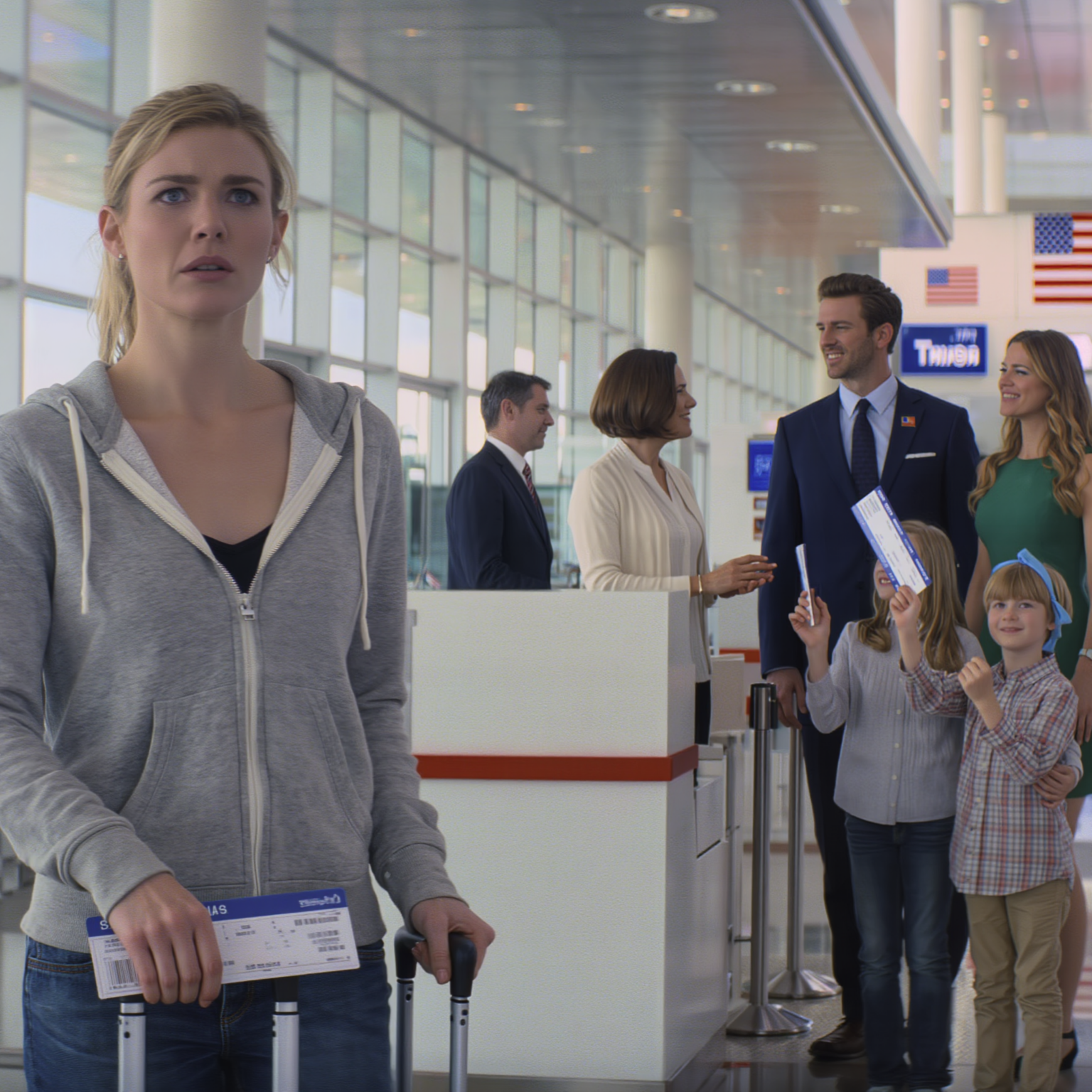 Mia madre disse: “Siamo senza soldi. Non possiamo permetterci di portarti in vacanza”. Mio fratello mi prese in giro: “Resta a casa, ci farai risparmiare”. Ma all’aeroporto di Houston, vidi suo figlio seduto in prima classe. Non dissi una parola… e due settimane dopo, non sorridevano più.