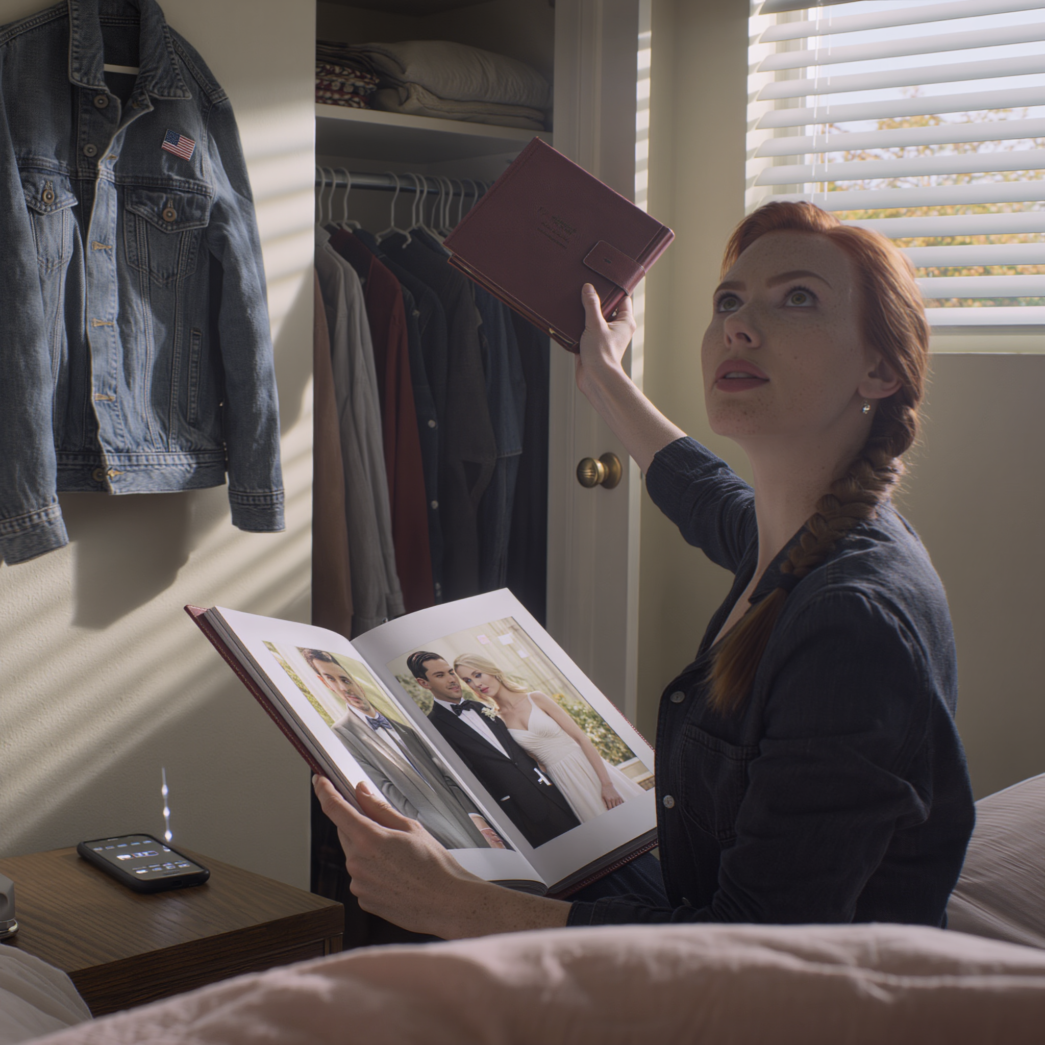 Ho scoperto il secondo album di nozze segreto di mio marito… Stavo cercando una macchina fotografica nel suo armadio quando ho trovato un album di nozze che non avevo mai visto. Le mie mani tremavano mentre lo aprivo: eccolo lì, in smoking, che baciava la mia migliore amica in abito da sposa bianco. Mi sono bloccata quando ho sentito la sua auto entrare nel vialetto. L’album era ancora tra le mie mani, le lacrime ancora fresche sul mio viso. Mi sono nascosta dietro la porta e ho aspettato.