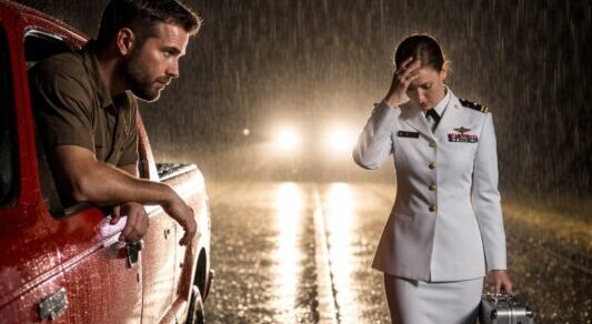 “Un padre single, un bidello, aiutava un ammiraglio della Marina sotto la pioggia, poi sentì bussare alla porta e tutto cambiò.”