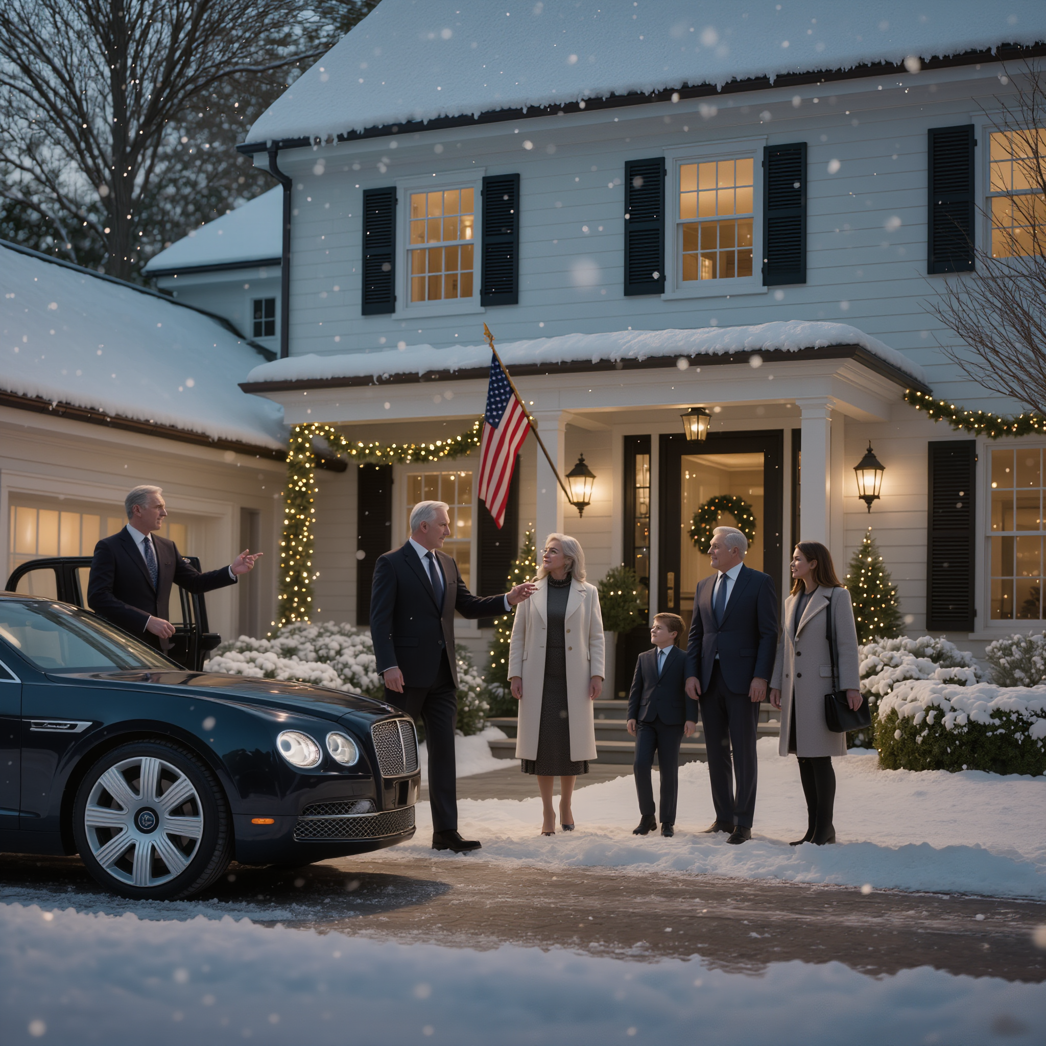 Alla festa di Natale, il mio ex marito mi guardò dritto negli occhi e sbuffò: “Mi hai sostituita con… un bidello?”. I miei figli risero con me. Mi alzai, pronta ad andarmene, quando il mio fidanzato arrivò con la sua nuovissima Bentley, entrò con calma, fece un cenno verso il mio ex e disse solo tre parole.