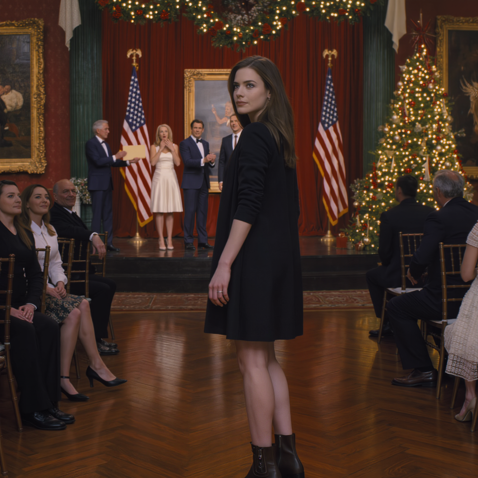 Ho sentito per caso i miei genitori che progettavano di usare una mia foto sporca di fango per umiliarmi al loro elegante gala di Natale, chiamandomi “la domestica” e raccontando una storia ammonitrice di fronte a ricchi investitori americani. Ma non avevano idea che la “giardiniera” che disprezzavano avesse silenziosamente acquistato il debito della loro preziosa galleria, e prima che la serata finisse mi sarei alzata davanti a tutti e avrei detto, con calma: “Stasera non sono vostra figlia. Sono la vostra padrona di casa.”