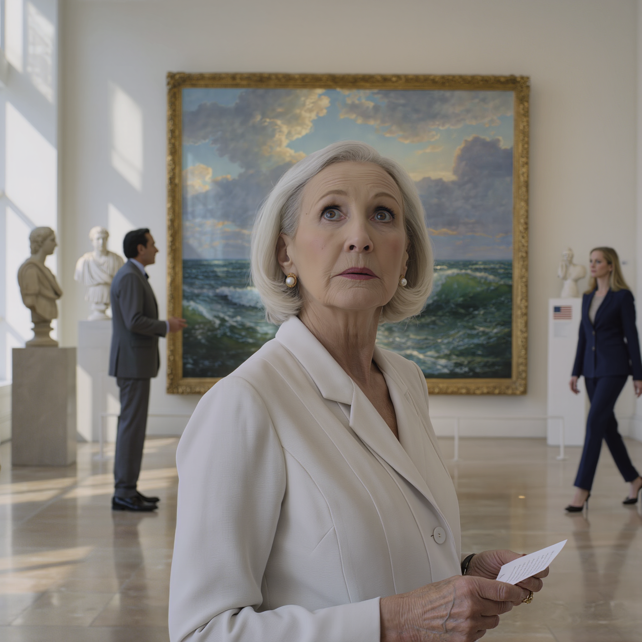 Ero in un museo quando una donna mi ha dato un bigliettino: “Comportati normalmente. Sorridi. Vai via quando me ne vado io”. Ho alzato lo sguardo e lei mi ha sussurrato: “Credo che qualcuno ti stia seguendo da un po'”. Quando mi sono girato, non potevo credere a chi mi trovavo davanti.