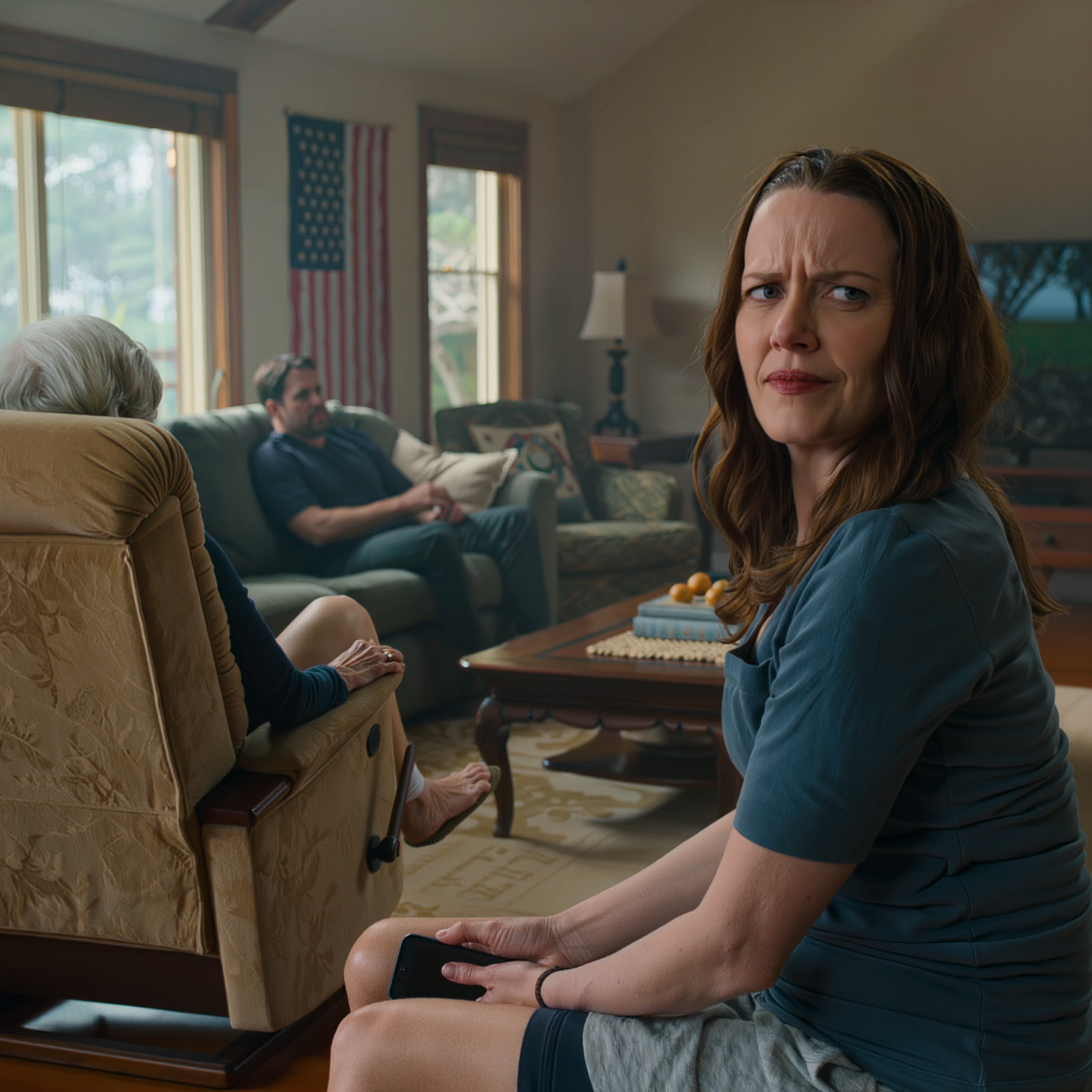 La mia gamba pulsava, e ho chiesto solo a mia nuora di passarmi un bicchiere d’acqua, ma lei mi ha urlato in faccia: “Alzati e prenditelo da sola, vecchia inutile!”, mentre mio figlio se ne stava seduto lì a testa bassa come se non avesse sentito niente, e quando ho stretto i denti e mi sono alzata a fatica per entrare nella casa che avevo pagato in tutti quegli anni, sapevo che prima dell’alba ci sarebbe stata una telefonata che avrebbe impedito a entrambi di dormire.