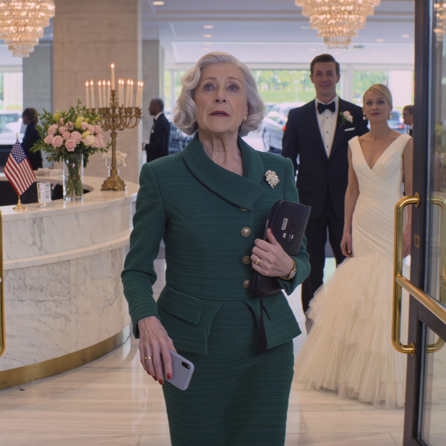 Mio figlio e mia nuora avevano cancellato il mio nome dalla lista degli invitati al matrimonio. Quel giorno, mi vestii comunque in modo appropriato, mi avvicinai al banco della reception e diedi il mio nome. L’addetto sfogliò la lista confuso, poi alzò lo sguardo e disse: “Il suo nome non c’è”. Andai a cercare mio figlio; lui alzò gli occhi al cielo con freddezza e disse: “Davvero pensavi di essere invitata, mamma?”. Gli feci un lieve sorriso e risposi: “Capisco”. Mi voltai e me ne andai, ma nel bel mezzo della cerimonia, il suo telefono iniziò improvvisamente a squillare senza sosta e tutti nella sala si voltarono a guardarlo.