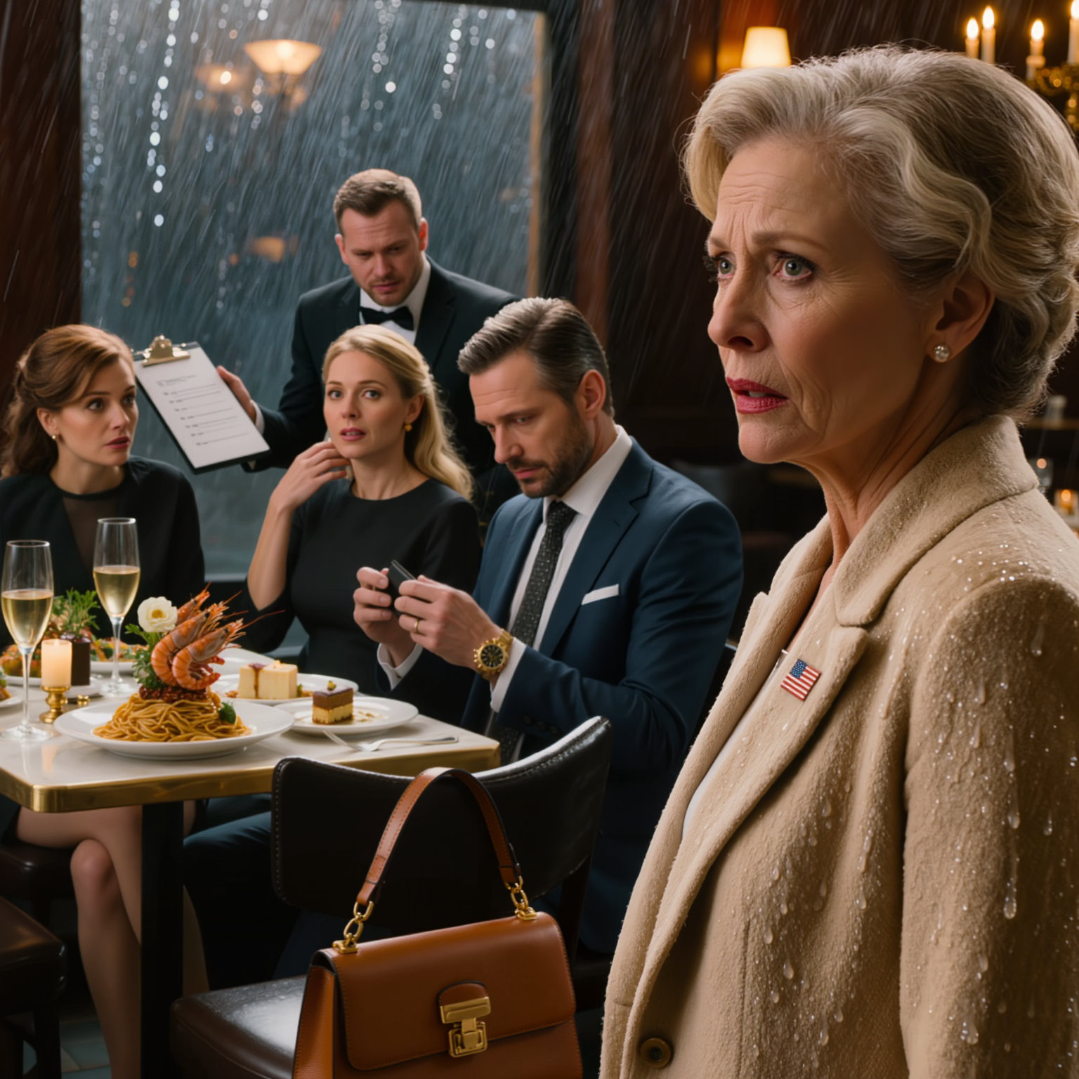 Quella stessa mattina mia figlia mi ha mandato un messaggio per disdire la cena, ma quando sono entrata nel bistrot sotto una leggera pioggerella, l’ho vista seduta a un tavolo illuminato da candele con suo marito e i suoceri, lo champagne già versato, il tavolo imbandito di cibo e il cameriere sorridente che diceva: “Mettete tutto sul conto come al solito”. Non mi sono avvicinata, ho fatto solo una cosa proprio un attimo prima che arrivasse il conto.