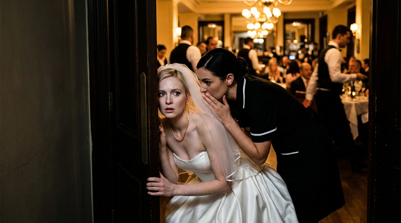 Una settimana prima del matrimonio, sono andata al ristorante per parlare del menu e dei posti a sedere. All’ingresso, una cameriera che non conoscevo mi ha fermata e mi ha sussurrato: “Nasconditi dietro il divisorio in fondo. Non ho tempo di spiegarti! Fidati di me”. L’ho fatto… e 5 minuti dopo avevo capito tutto.