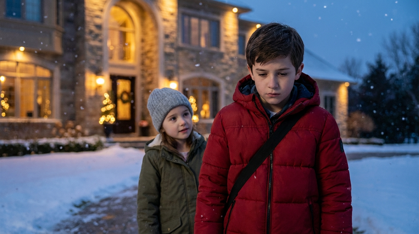 Un ragazzo senzatetto salva una ragazza dal freddo e sorprende un padre ricco.