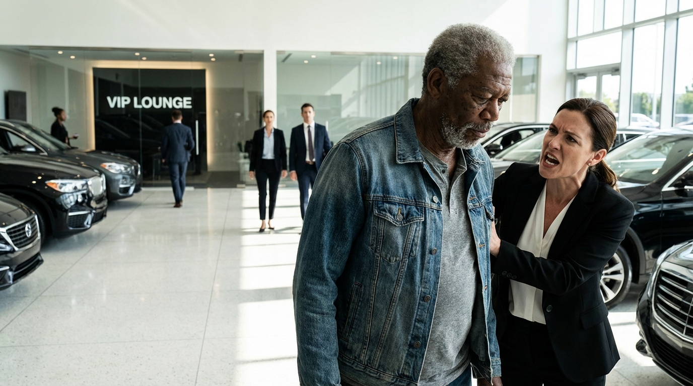 “ESCI DAL MIO NEGOZIO!” le urlò la commessa… poco dopo, stava piangendo in ginocchio