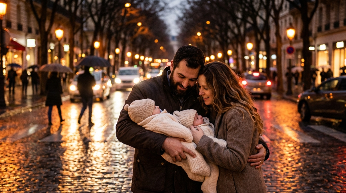 Una giovane donna affamata trova un uomo ferito con i suoi gemelli, ignara che si tratti di un miliardario.