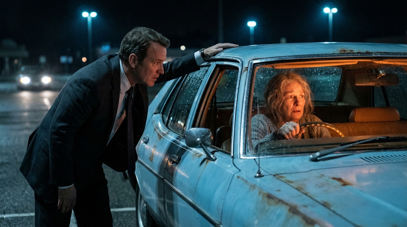 SENZA TETTO A 45 ANNI DOPO IL DIVORZIO, DORMIVO IN MACCHINA. UNO SCONOSCIUTO BUSSÌ. “PAGHERO’ 100 DOLLARI SE MI PORTA IN OSPEDALE.” DISPERATA, ACCETTAI. A METÀ STRADA, CROLLÒ. “LA MIA VALIGETTA… APRILA.” DENTRO C’ERA UN CONTRATTO. “FIRMALO. ORA SEI EREDE DI 138 MILIONI DI DOLLARI…” LEGSI LA PRIMA RIGA. MI TREMANO LE MANI. “ASPETTA… CHI SEI?” LA SUA RISPOSTA MI FERMÒ IL CUORE