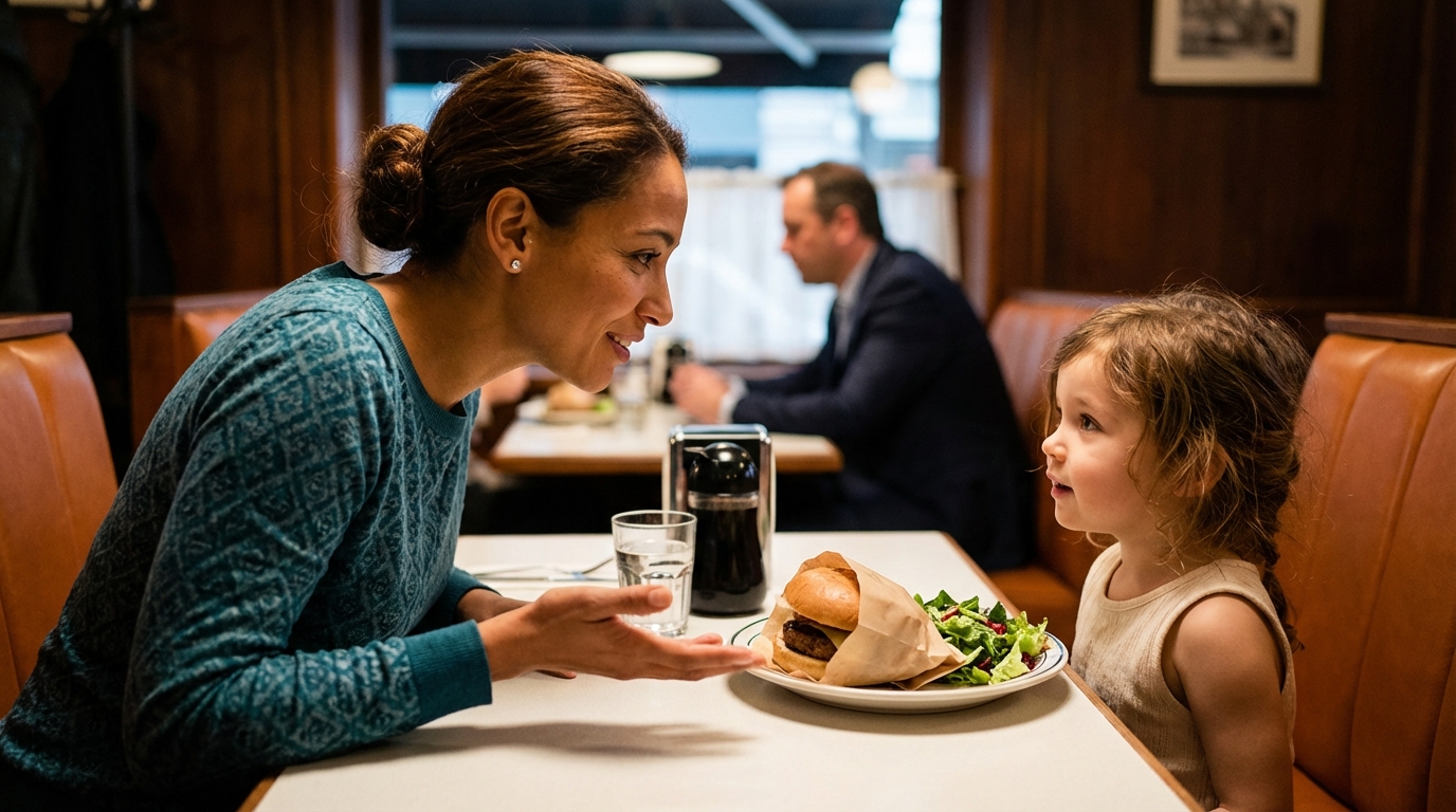 La generosità nascosta dello sconosciuto: l’uomo pagò discretamente il conto e lasciò alla famiglia una busta che avrebbe cambiato per sempre il loro destino.