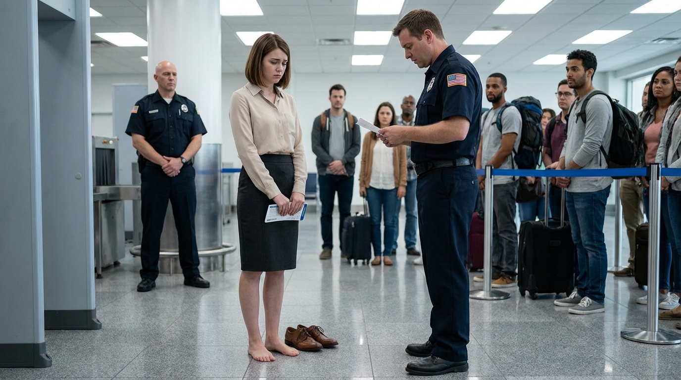 Ero alla TSA, senza scarpe, con la carta d’imbarco in mano. Poi è intervenuta la POLIZIA e ha detto: “Signora, venga con noi”. Mi hanno mostrato un RAPPORTO… e mi è caduto lo stomaco. La mia AVIDA sorella l’ha archiviato per farmi perdere il VOLO. Perché oggi era il giorno della lettura del TESTAMENTO – l’eredità. Sono rimasta calma e ho detto: “Leggi il registro delle chiamate. Subito”. OGGI, LA SUA BUGIA SI È RIVOLTA A NOI.